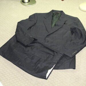 Meeting Street Men's 42L 32x32 2-Piece Blue Pinstriped Suit
